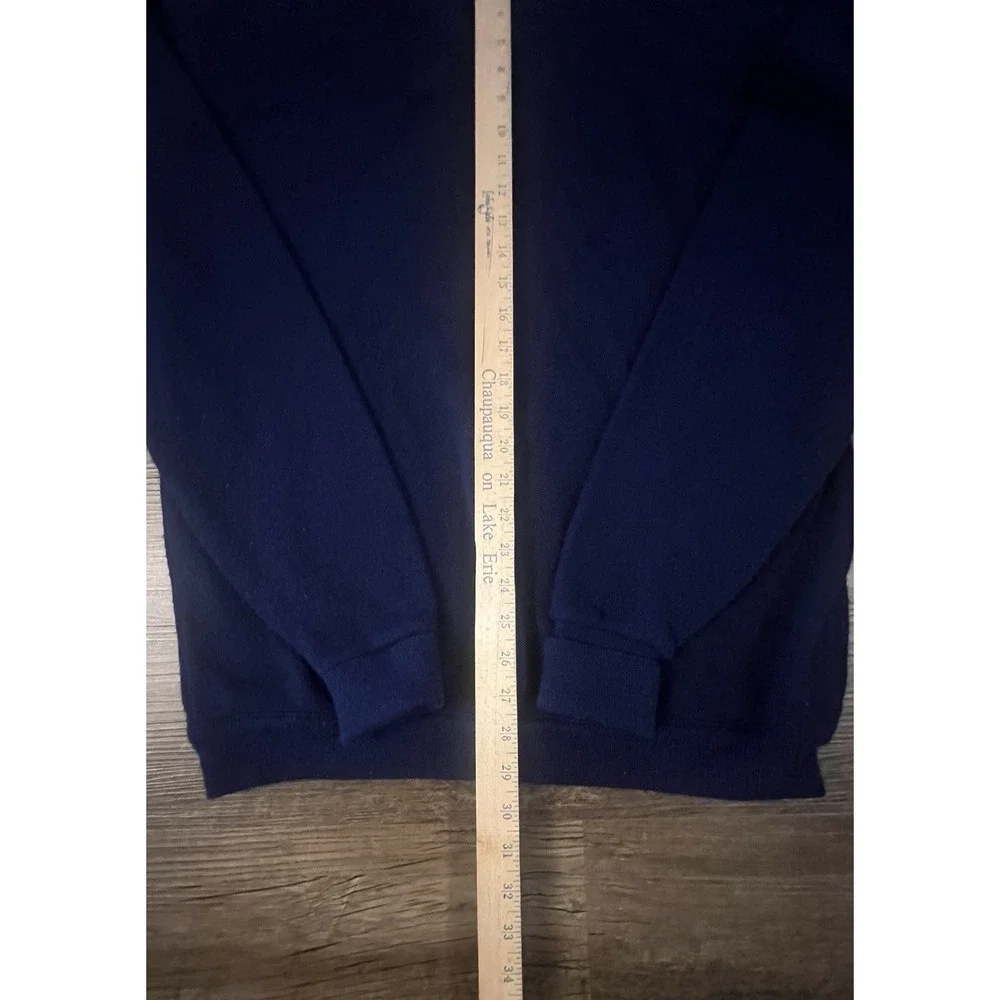 Vintage Izod Lacoste Navy Blue V-Neck  Pullover Sweater Men's XLT Made In USA A5